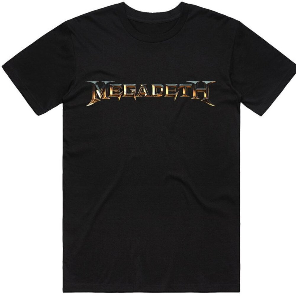 Megadeth Gold Bevel Logo Thrash Metal Graphic Unisex T-Shirt 12